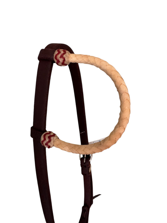 Jerry Beagley Headstall w/Rawhide